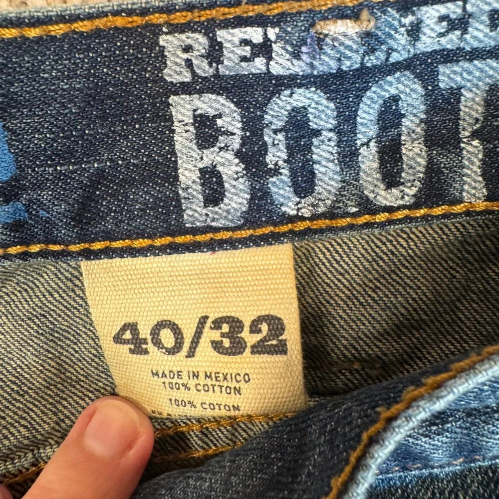 Ariat M2 Relaxed Boot Cut Jeans Mens 40x32 Medium Wash Denim Work Pants